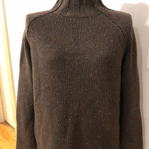 Calvin Klein mock turtle neck sweater green
